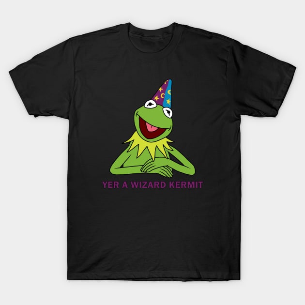 Yer A Wizard Kermit T-Shirt by valentinahramov